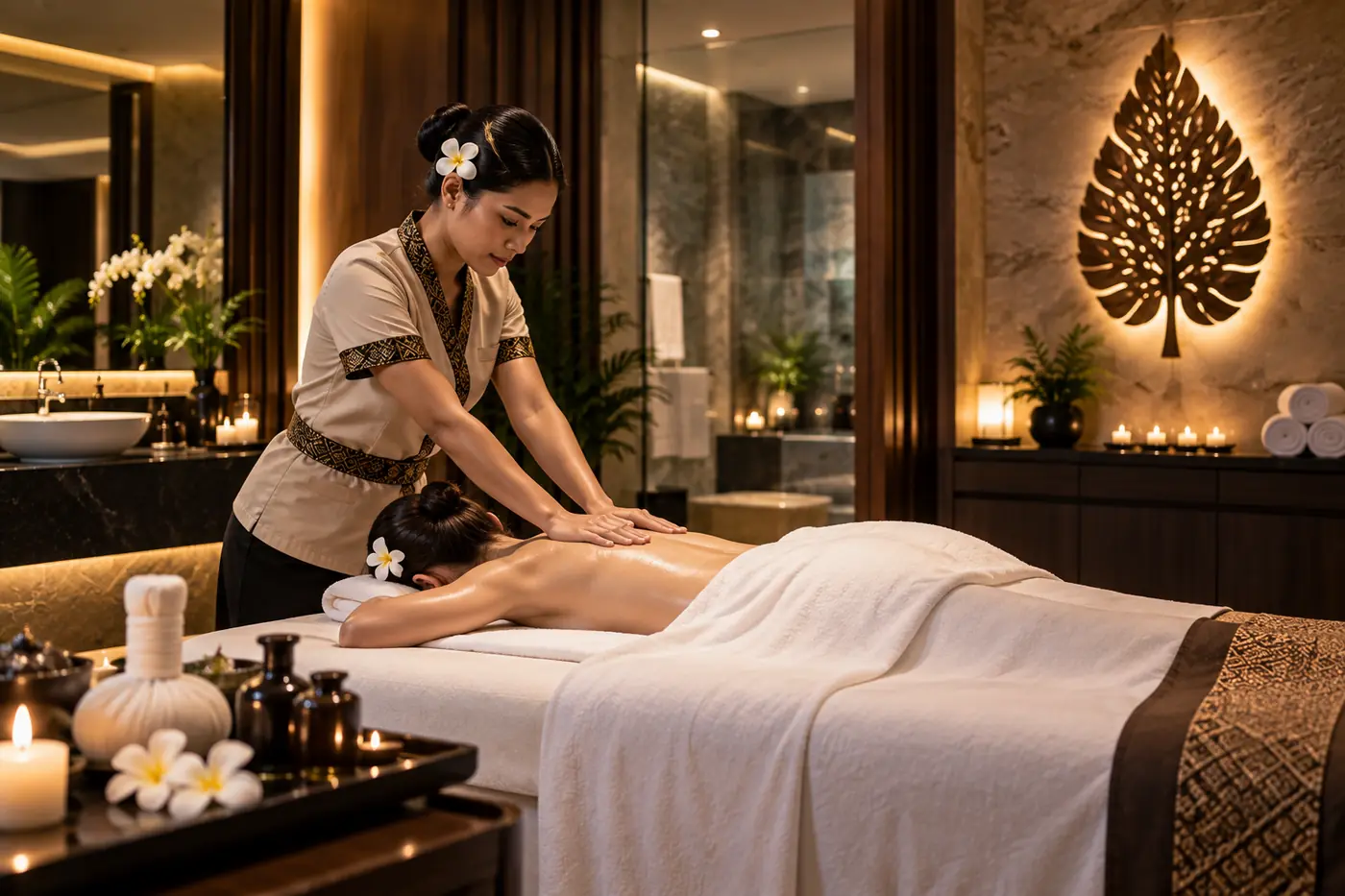Massage room at Golden VIP Spa, Al Khuwair